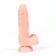 Falloimitator Oka-Khpoki, realist, 16 x 3 cm, on suction cup, with a scrotum, bodily