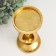 Polystone submission for 1 candle "drop" gold 10.5x10.5x20.5 cm