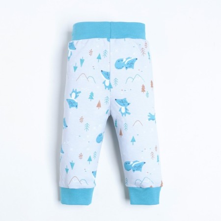 Pants for children, gray/blue color, height 68cm-3
