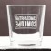 A glass for whiskey "self -employed"