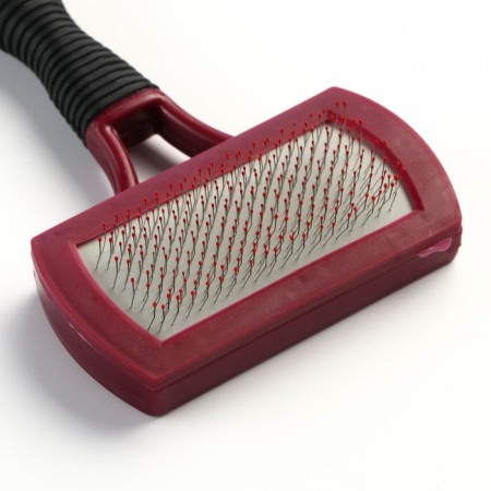 Puchoderma with a drop of 10 x 17 cm, rubberized handle, burgundy-black-2