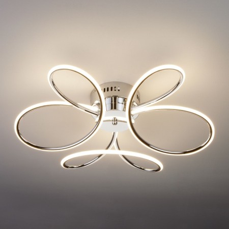Lozanna 63W LED 4200K chrome chandelier