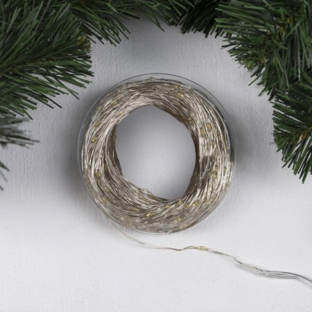 Garland “thread” 50 m dew, IP44, silver thread, 500 LED, warm white glow, 8 modes, 31 V-1