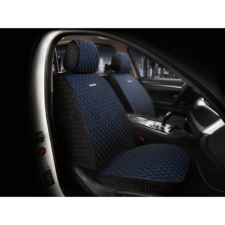 Front seats Carfashion Iceberg Front, Black/Black/Blue Color