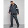 Male winter ski costume, size 48, dark gray color