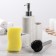 A dispenser for a detergent with a sponge stand and a minimum brush, 350 ml, white color