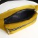 Lightning waist bag, 2 outer pockets, yellow color