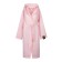 Waffle robe with a hood "Naomi", size l, color powder