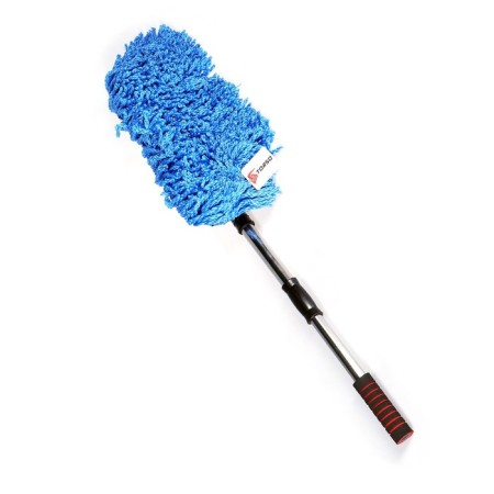 Torso brush for dust removal, 72 cm, microfiber, telescopic pen, blue-2