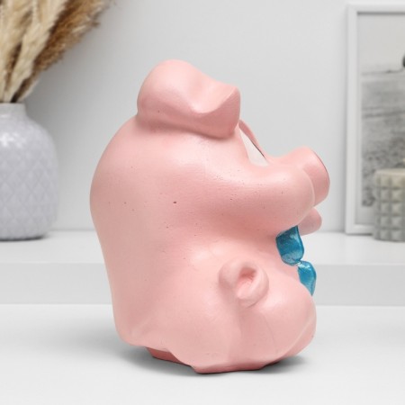 Piggy bank "Piglet with a bow" 18x20x15cm-4