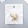 Decor for creativity metal, rhinestones "Heart on a stick with a bow" gold, pink 2.3x1.3cm 93694