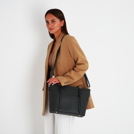 Zipper bag with zipper, gray color-6