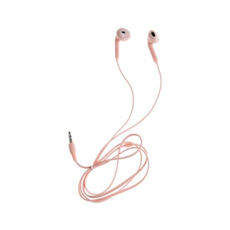 U19 headphones, wired, inserts, 1 m, jack 3.5 mm, pink-1