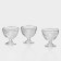 A set of glass cream cream "Svirl", 300 ml, 3 pcs