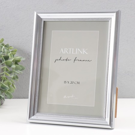 Photo frame Plastic "Gala" 15x20 cm, silver (plastic screen)-1