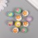 Beads for creativity tree "Easter" set of 10 pcs 1.6x1.6x1.6 cm