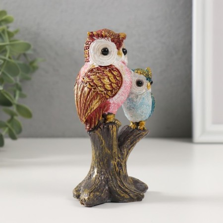 Souvenir Polystone "Mom-Filin with a chick" 4.2x7x12 cm-1