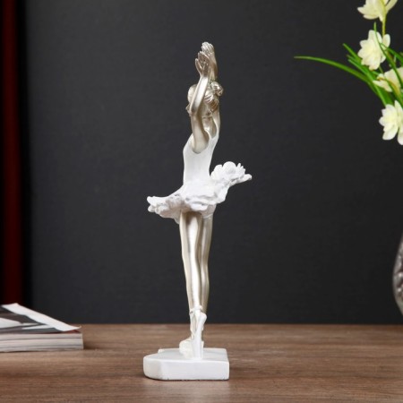 Polystone souvenir "Elegant ballerina in a white pack" 24 cm-1