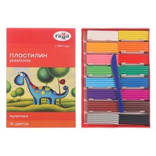 Plasticine 16 colors 320 g, 