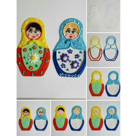 Plasticine vegetable, 10 colors, 1500 g, Jovi, cardboard, for kids-4
