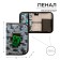 Penal 1 section 140 x 210 x 40 mm, folding pocket and cosmetic bag, fabric, calligrata topontent "Cubes"