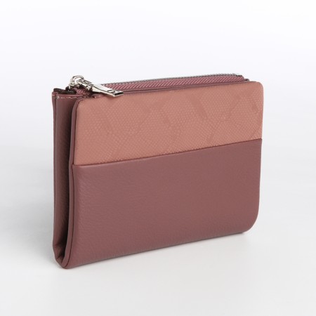 Women's wallet on a magnet, powder color