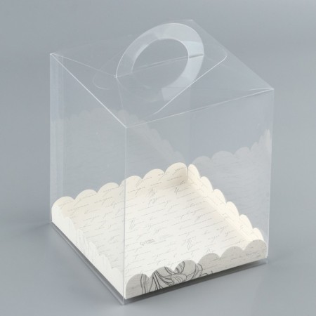 Confectionery box, chest, packaging, “lilies”, 14 x 14 x 18 cm-4