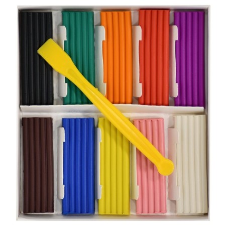 Plasticine 10 colors 150 g "Kalyak-Malyak", with a stack-4