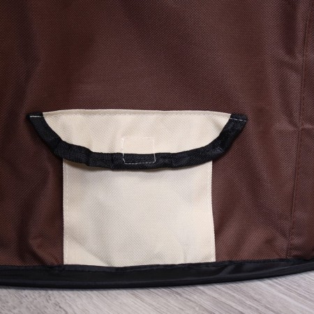 Animal aviary, tent, round, 90 x 55 cm, brown-6