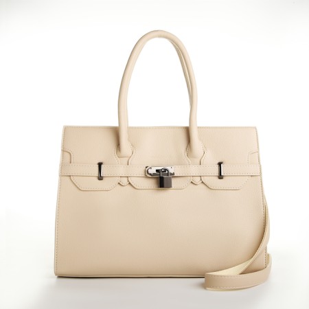 Bag Women's Tout, on a zipper, the color of a light beige