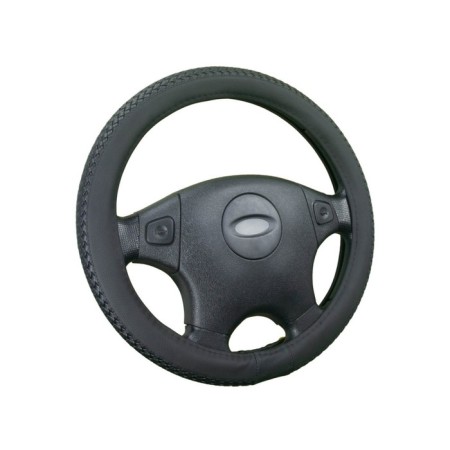 Carfashion Braid steering wheel fluid, size m, black/black color