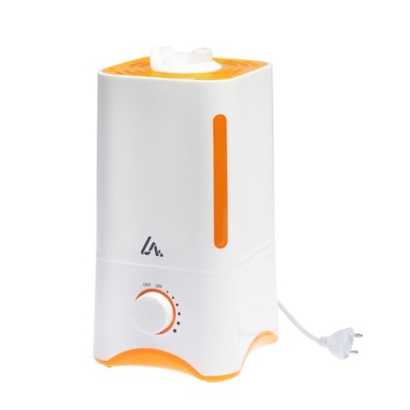 Air humidifier Luazon LHU-05, ultrasound, 25 W, 3 l, 30 m2, white-orange-1