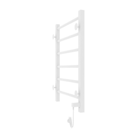 Two -heated towel rail Laris Felia CC6, 400x600 mm, 6 crossbars, left, white-13