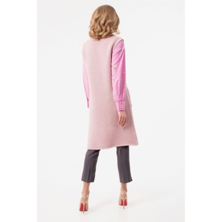 Women's vest, size 46, pink color-6