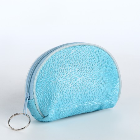 Women's wallet with lightning, blue color-1