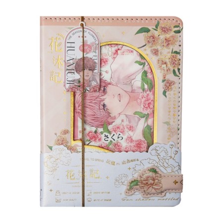 Notebook Gift, A6, 96 sheets, color block, with a curly knife, PVC cover, 3D, "Anime", mix-2