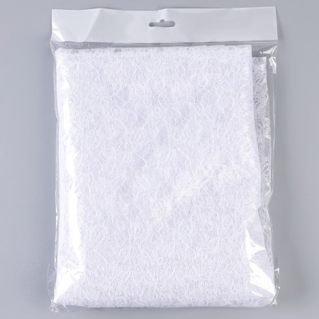Hypure flap, medium flowers, white, 150 × 160 cm-3