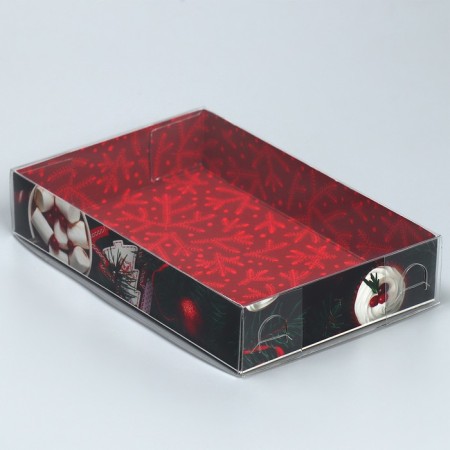 Box for confectionery "Happy New Year", 17 x 12 x 3 cm, New Year-3