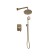 Bronze de Luxe 10138F shower system, without spout, tropical shower, hidden installation, brass