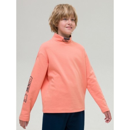 Turtleneck for the boy Pelican, height 122 cm, color orange-4