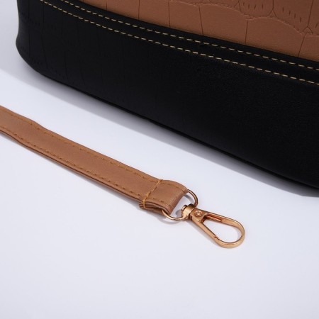 Cross-Bodi Bag on a zipper, beige color-5