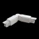 Connector Warden joint for the Technical Tracs-31W overhead track system, 22.5x3.2x3.3 cm, white color