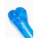 Chewing toy "Classic bone", transparent, PVC, 12.3 cm, blue