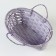 Wicker basket, d26 x 13 x 11 cm, purple, bamboo