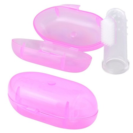 Children's toothbrush for the first teeth in the storage container-4