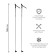 Snowline aluminum skiing, length 165 cm