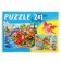 Maxi-Puzzles 2 in 1 "World of dinosaurs No. 50", 15 and 24 elements