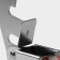 A press for garlic DIGMA, 21 cm, stainless steel, black color, red