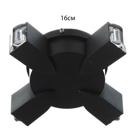 Lamp "Deco" 4xLED 4W 4000K IP66 black 16x4.3x16 cm-3