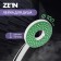 Shower watering can Zein Z3537, D = 105 mm, hole inside, chrome/green